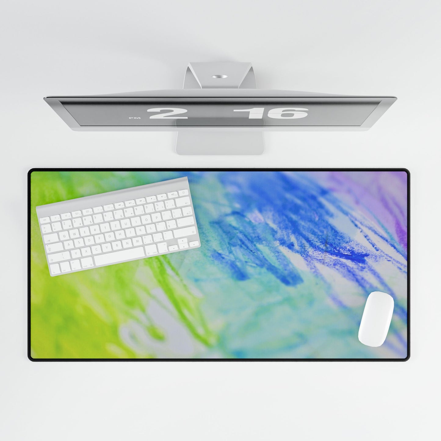 Desk Mat - Rainbow Scribble