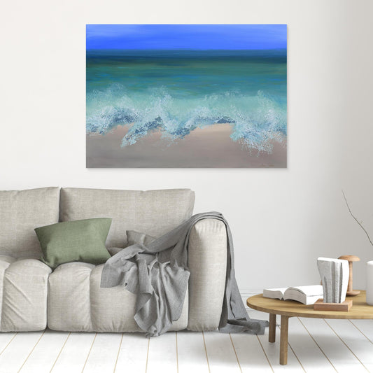 Art Print - Ocean waves on vacation