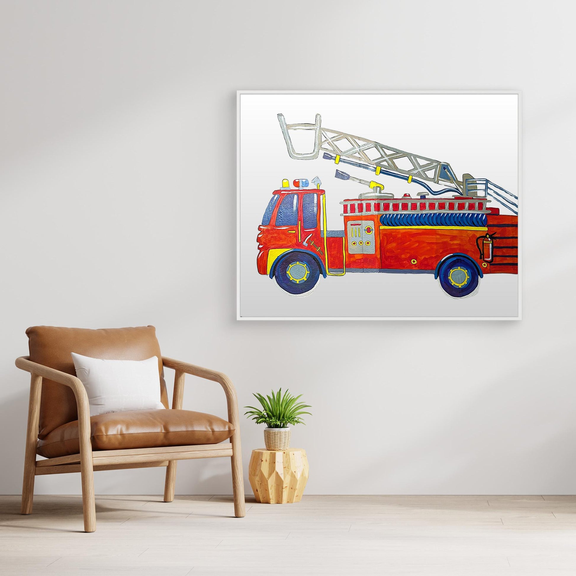 Art Print - Fire Truck Illustration