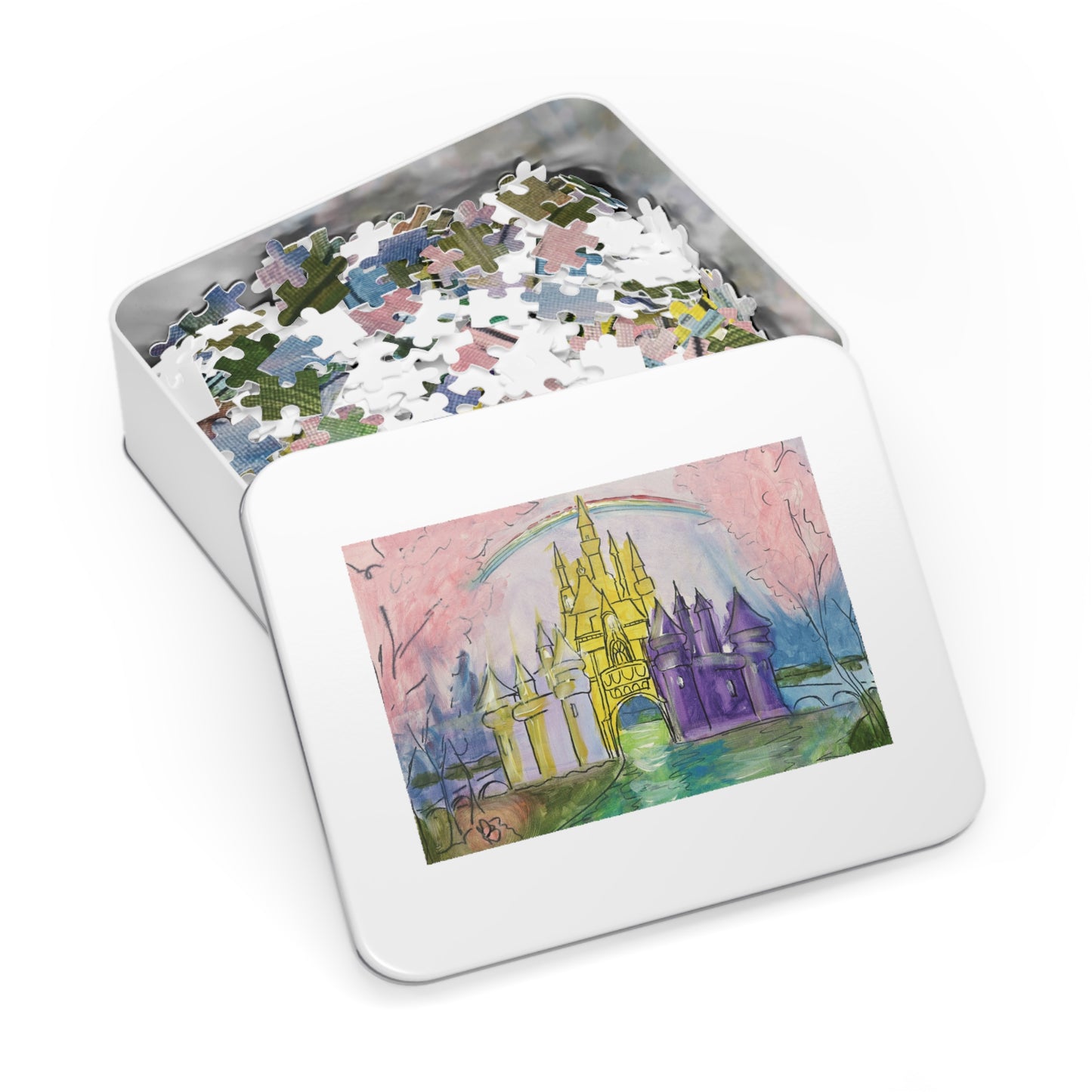 Puzzle in Tin Box, 1000-Piece | Childhood Dream Castle