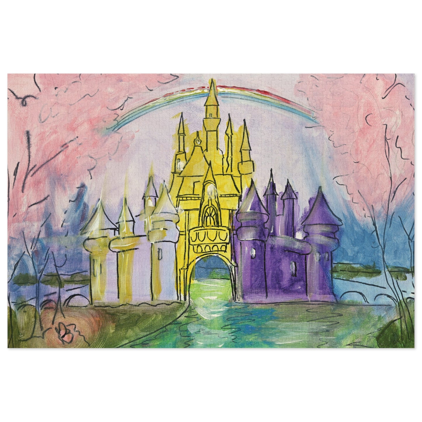 Puzzle in Tin Box, 1000-Piece | Childhood Dream Castle