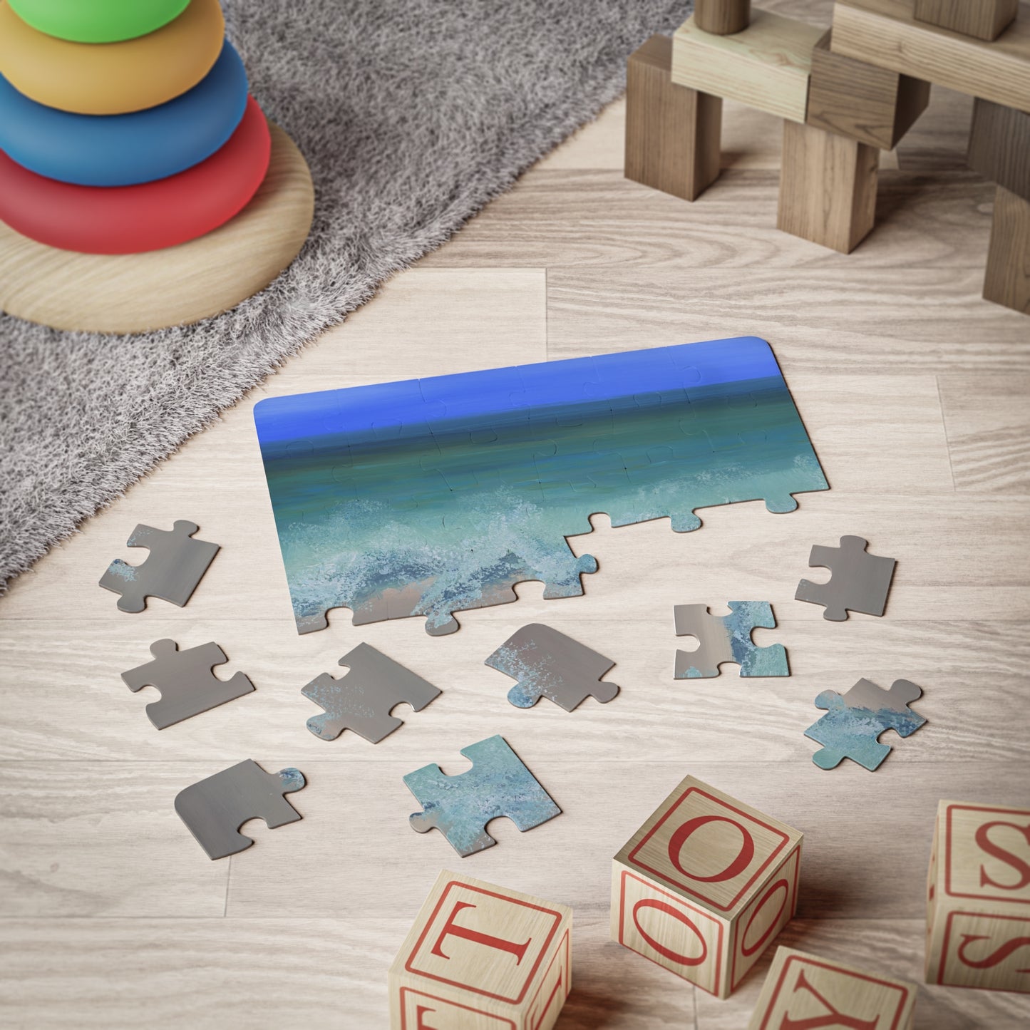 Puzzle for Kids, 30-Piece | Ocean Waves on Vacation