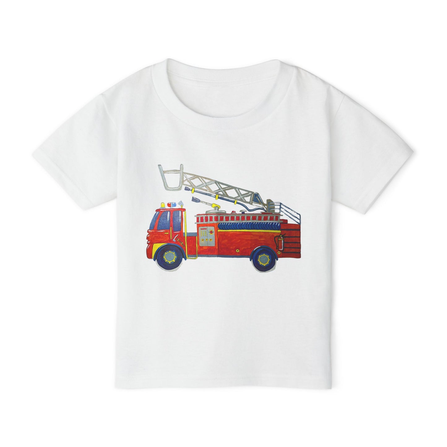 Toddler T-Shirt — Fire Truck Illustration