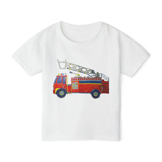 Toddler T-Shirt — Fire Truck Illustration