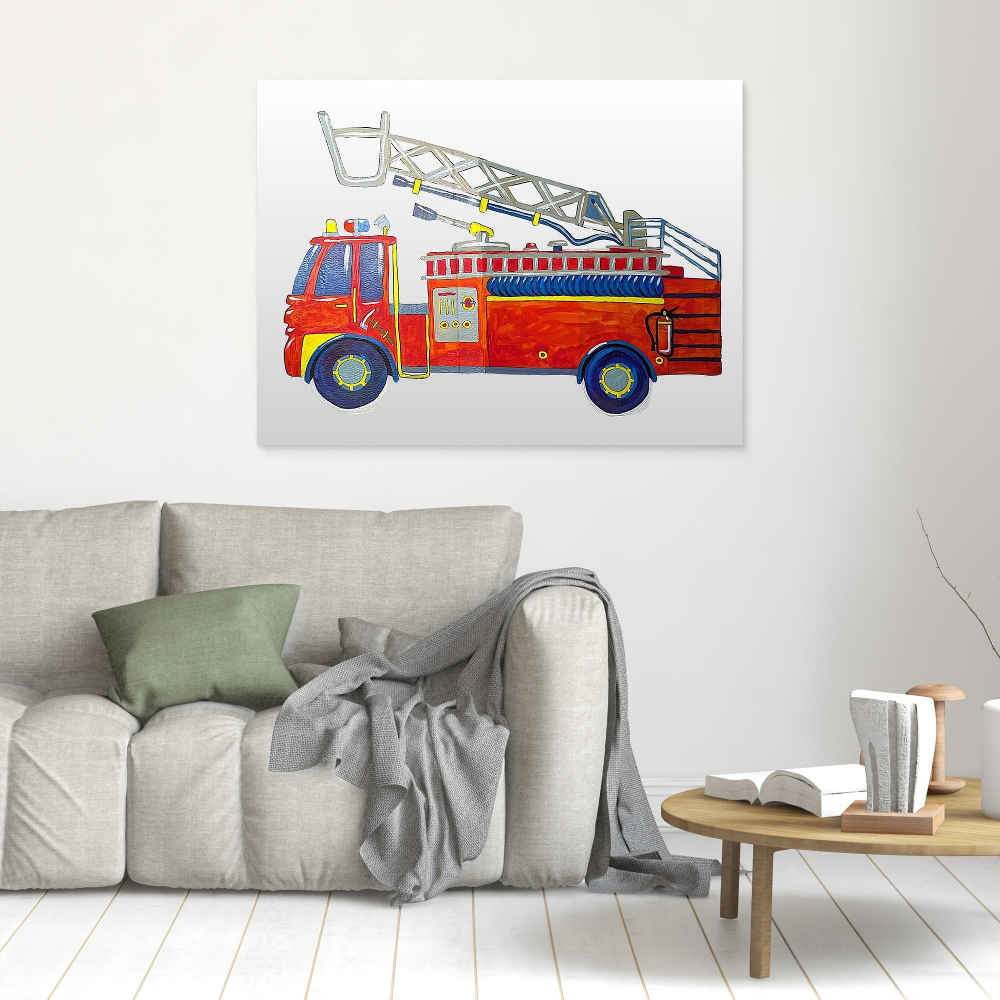 Art Print - Fire Truck Illustration