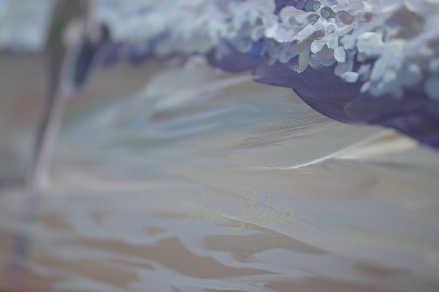 Original acrylic painting "Helen and the Sea"