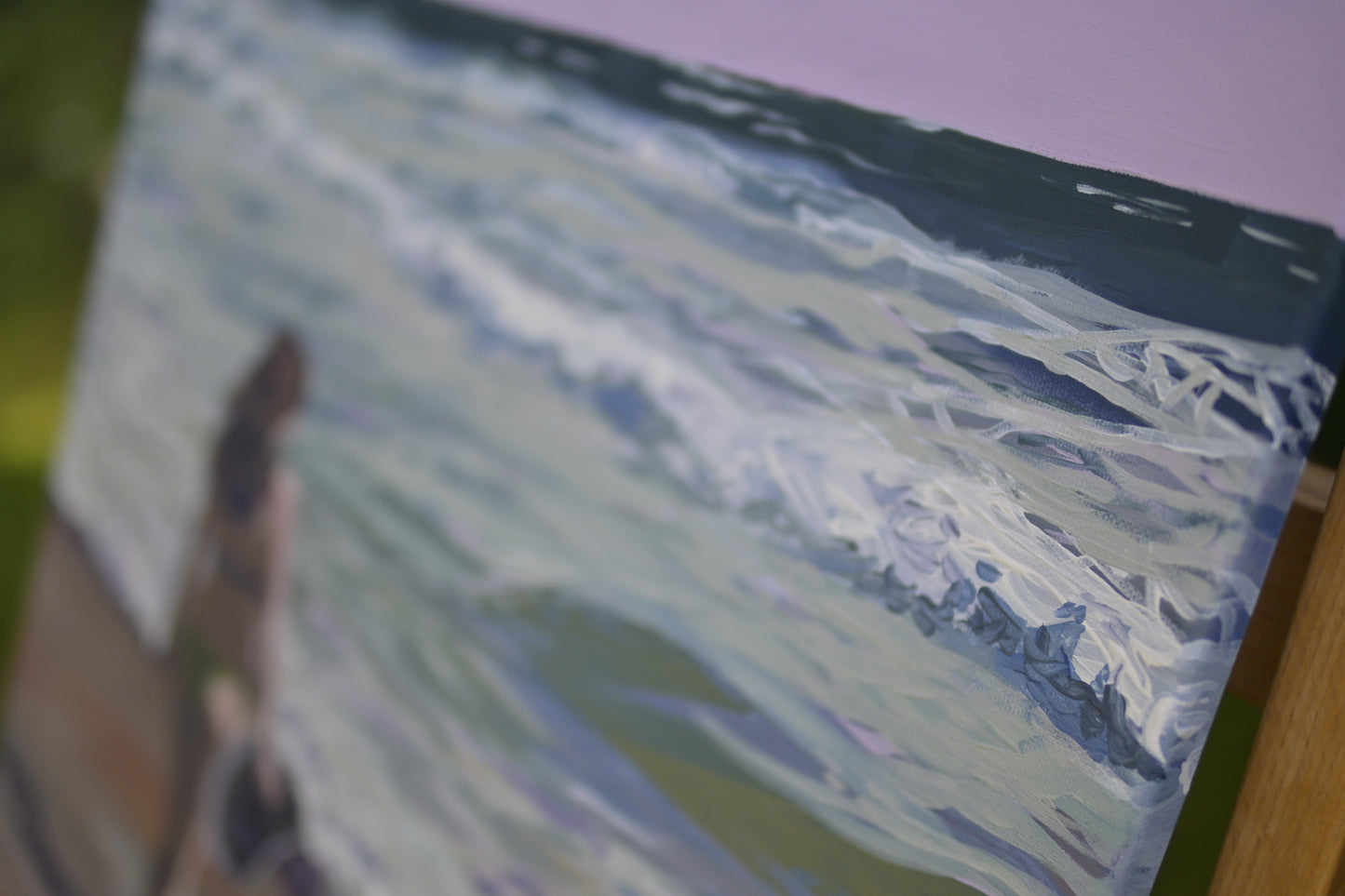 Original acrylic painting "Helen and the Sea"