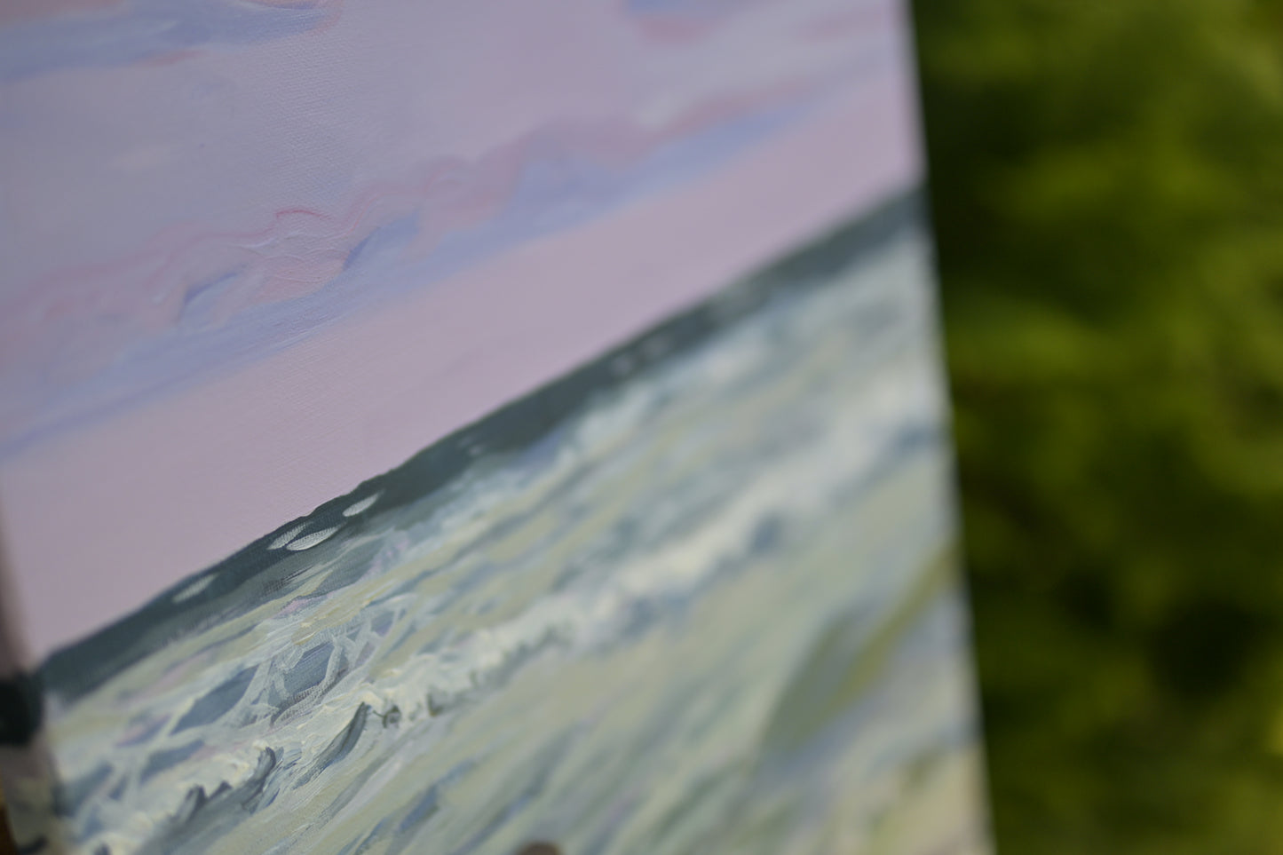 Original acrylic painting "Helen and the Sea"