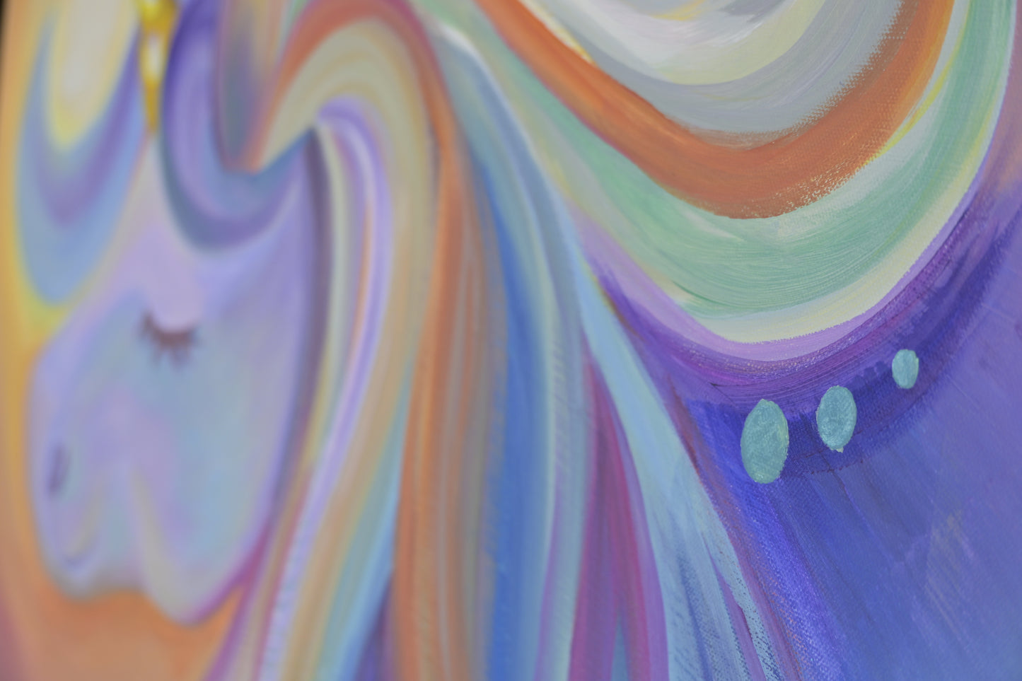 Original acrylic painting "Sweet Dreams Unicorn "