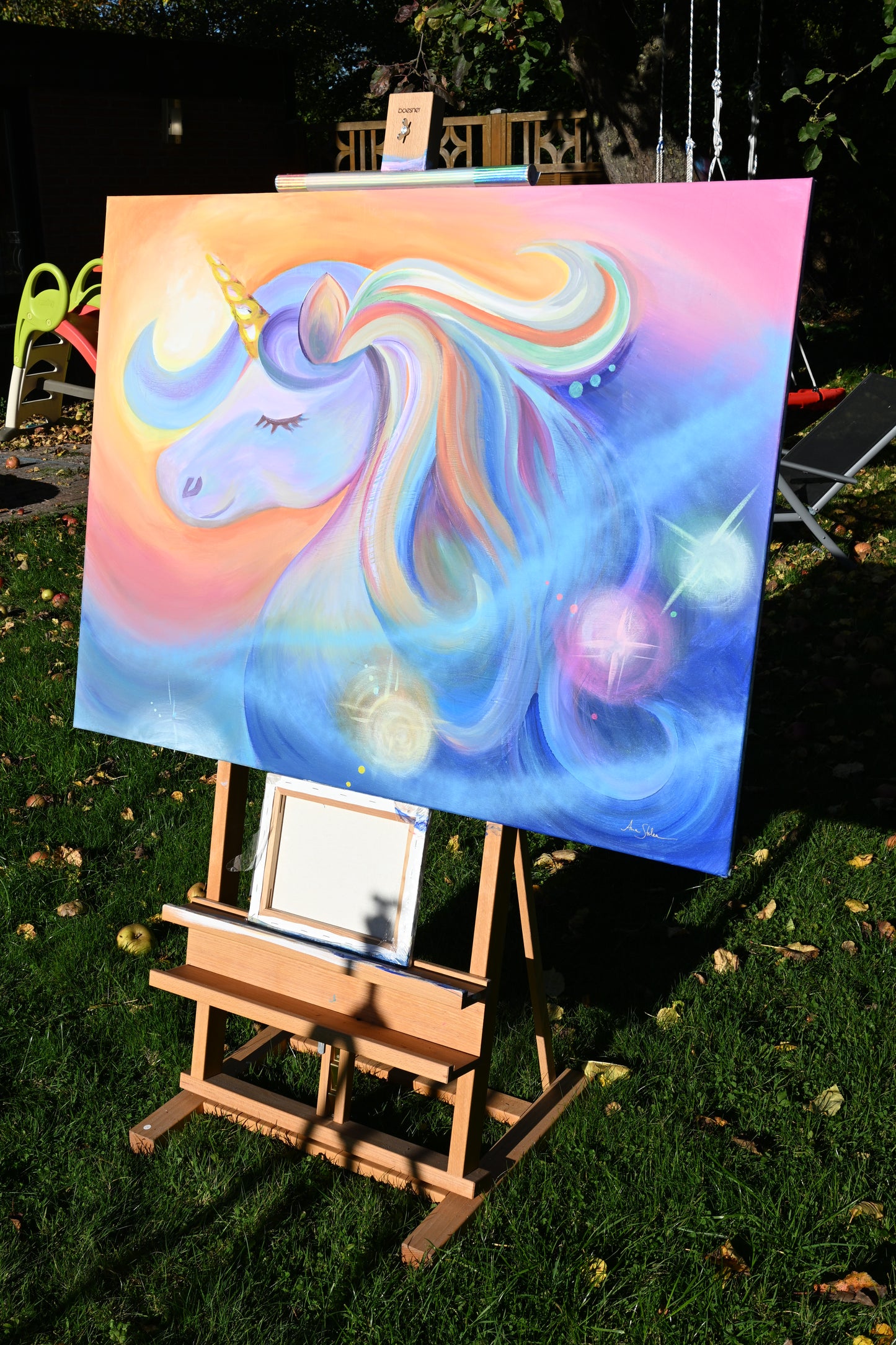 Original acrylic painting "Sweet Dreams Unicorn "