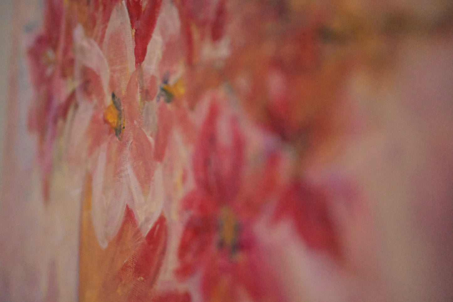 Original acrylic painting "Flowers in Pink Air"