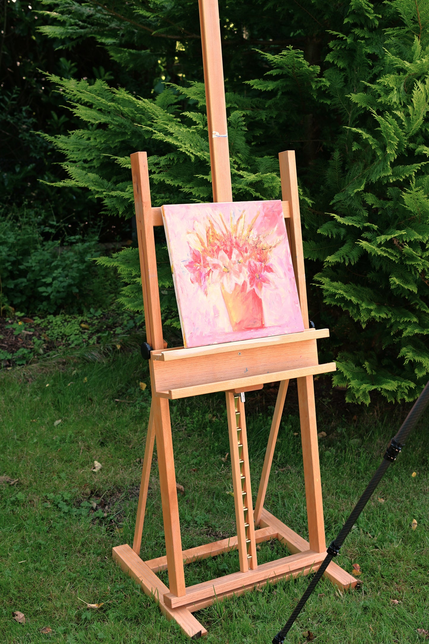 Original acrylic painting "Flowers in Pink Air"