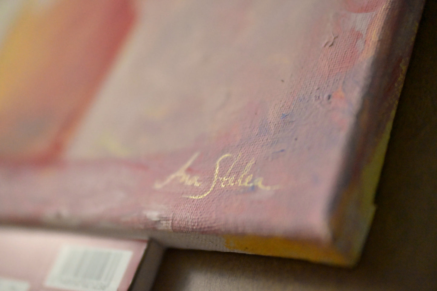 Original acrylic painting "Flowers in Pink Air"