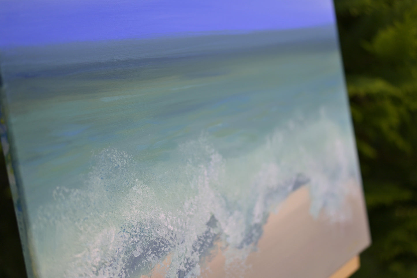 Original acrylic painting - Ocean Waves on Vacation