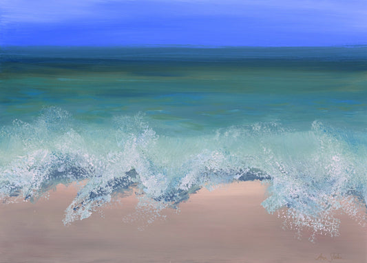 Original acrylic painting - Ocean Waves on Vacation
