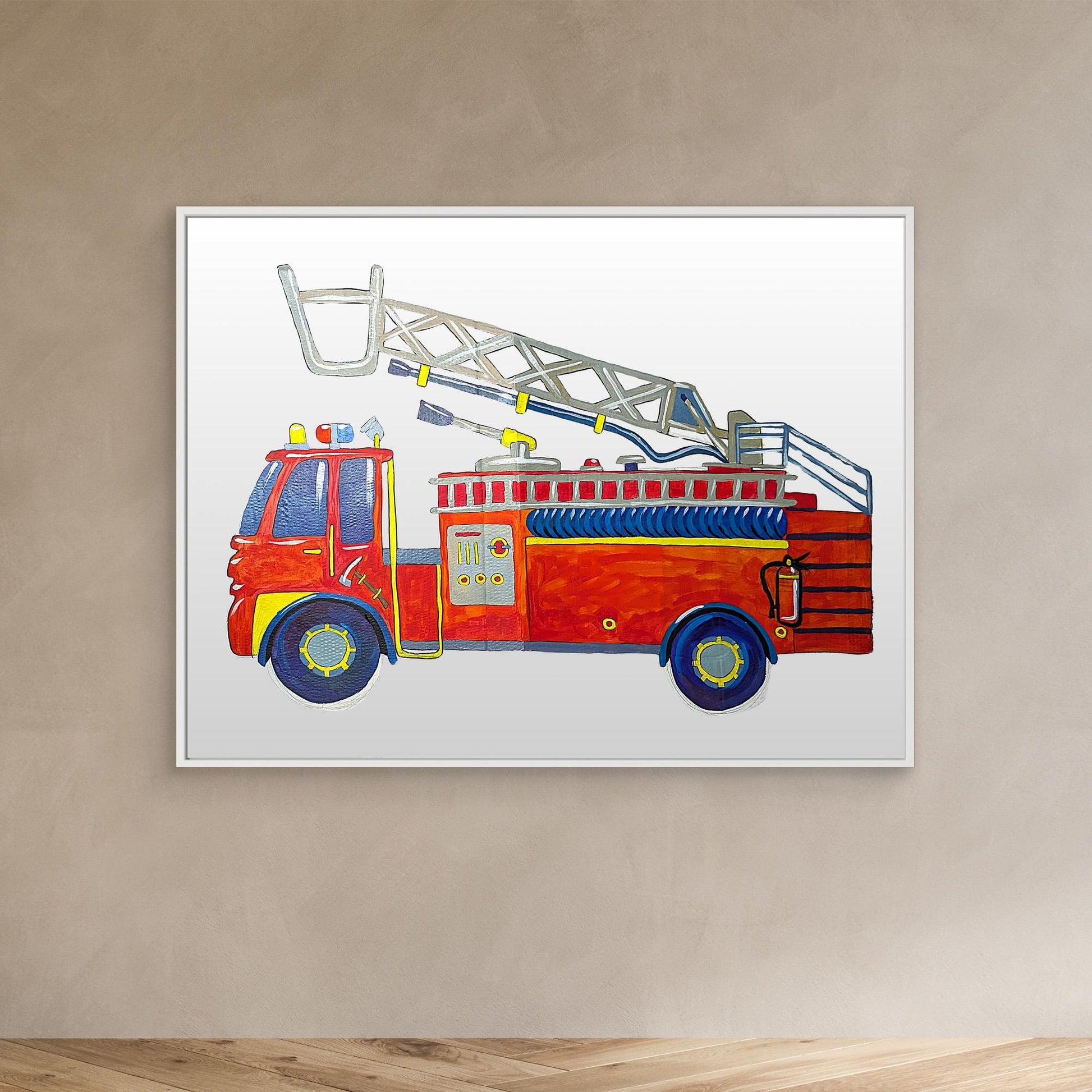 Art Print - Fire Truck Illustration