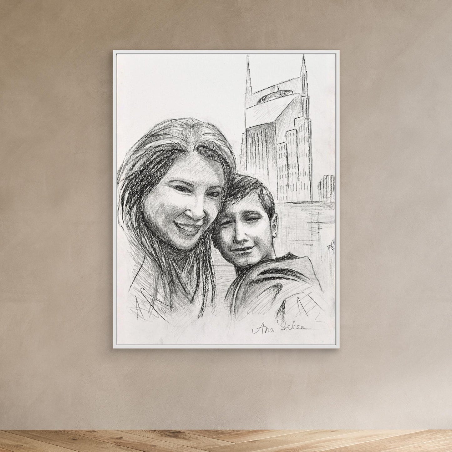 Art Print - Portrait of Dafina and Evan 