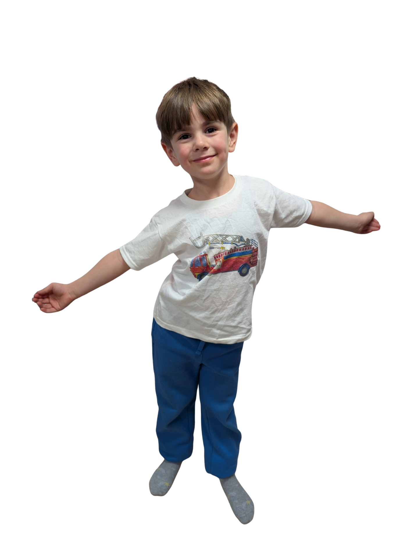 Toddler T-Shirt — Fire Truck Illustration