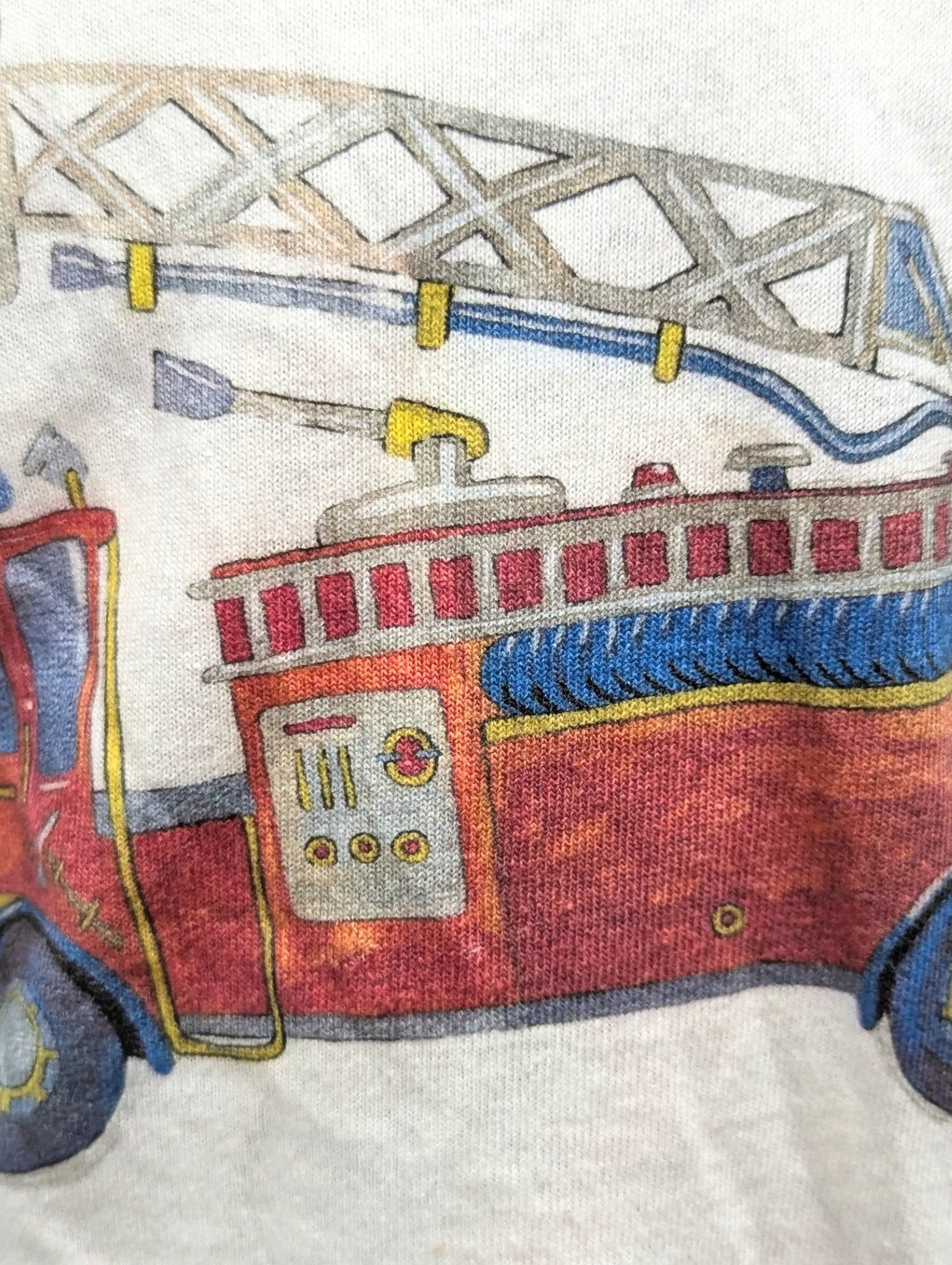 Toddler T-Shirt — Fire Truck Illustration