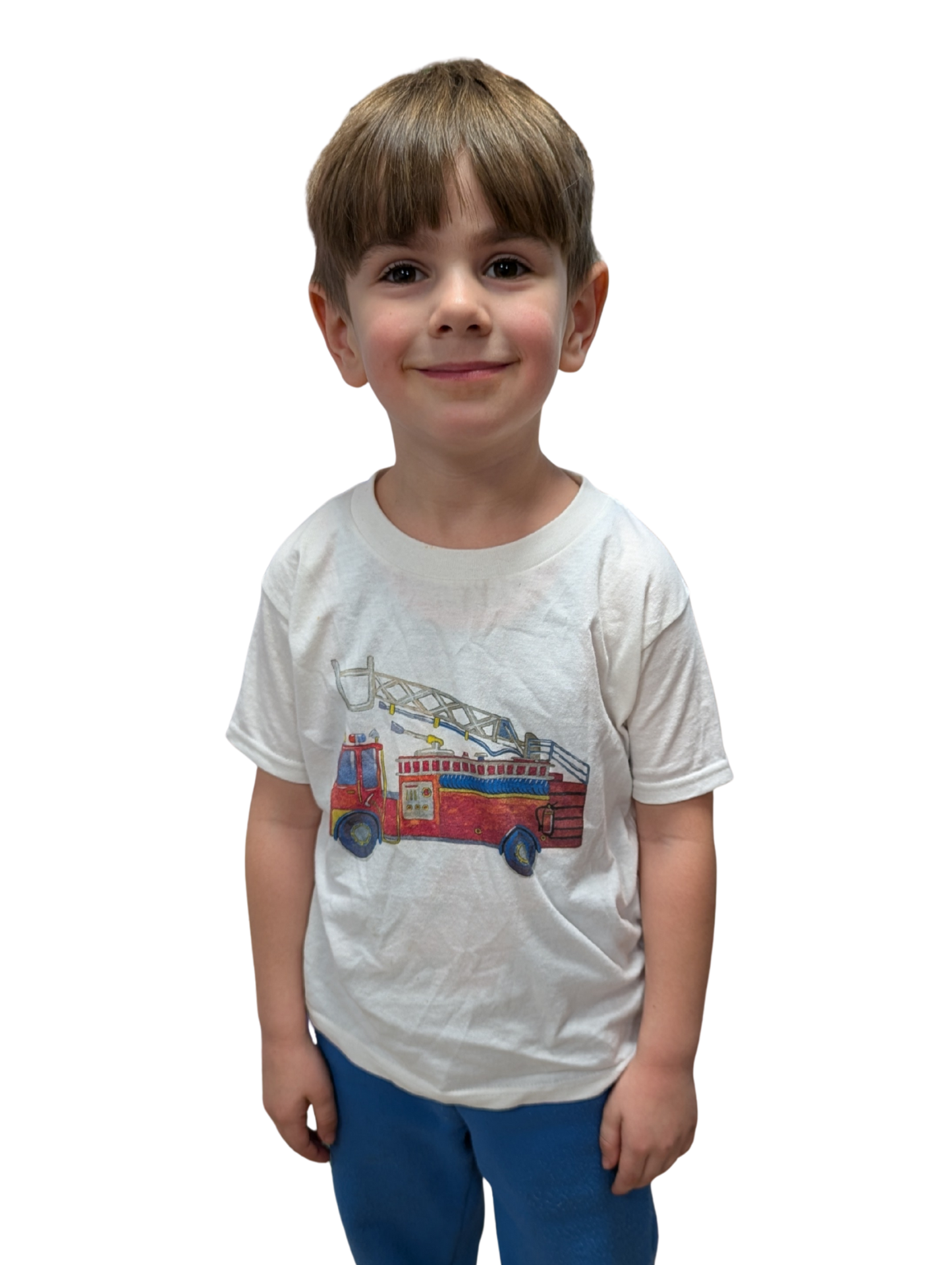 Toddler T-Shirt — Fire Truck Illustration