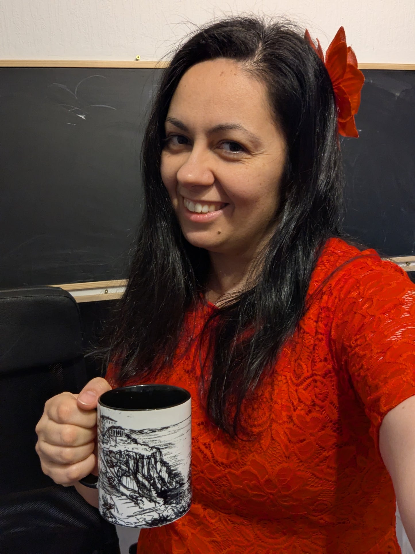 300 ml Ceramic Mug - Greek Summer Sketch Illustration